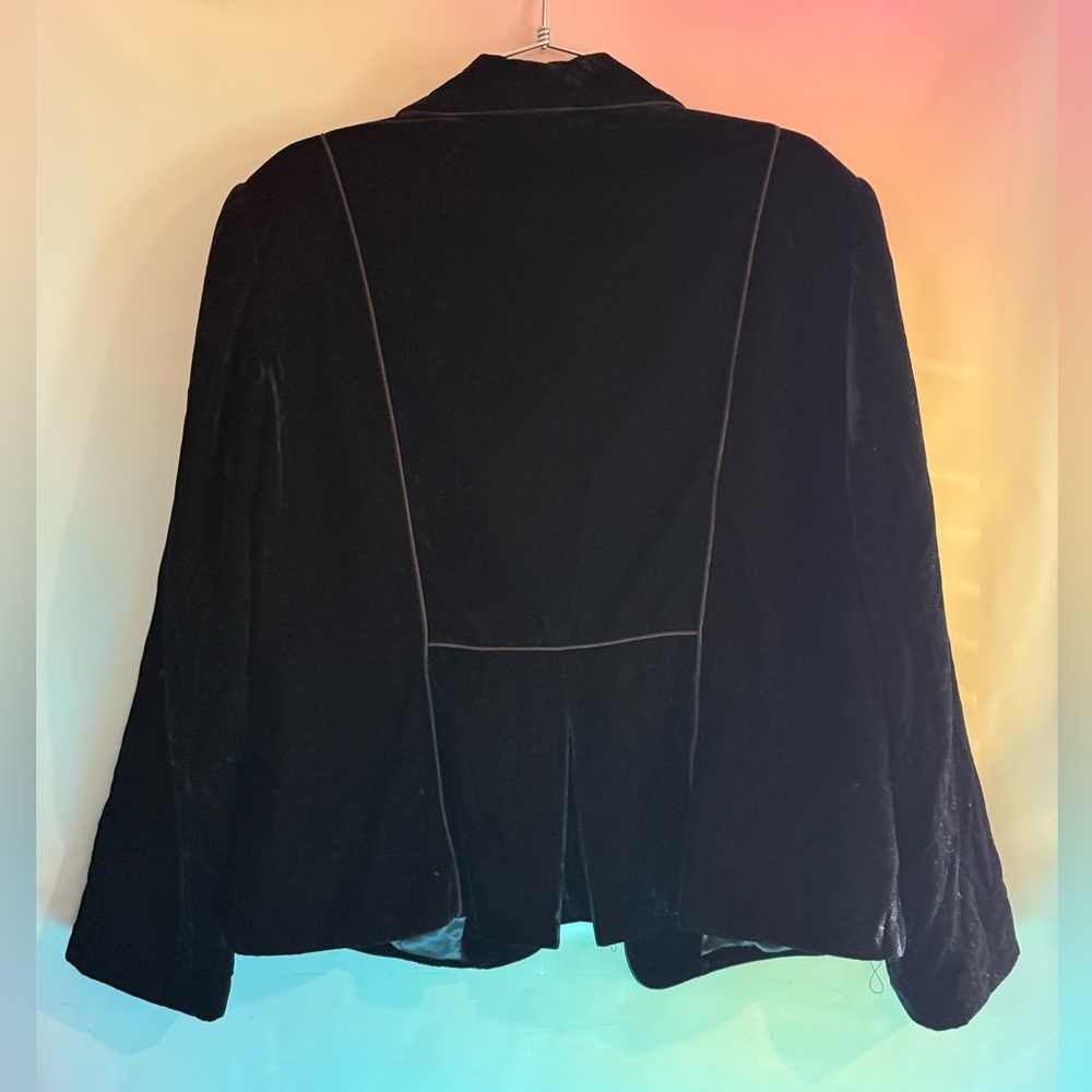 Lane Bryant Black Velvet Blazer - Picture 5 of 5